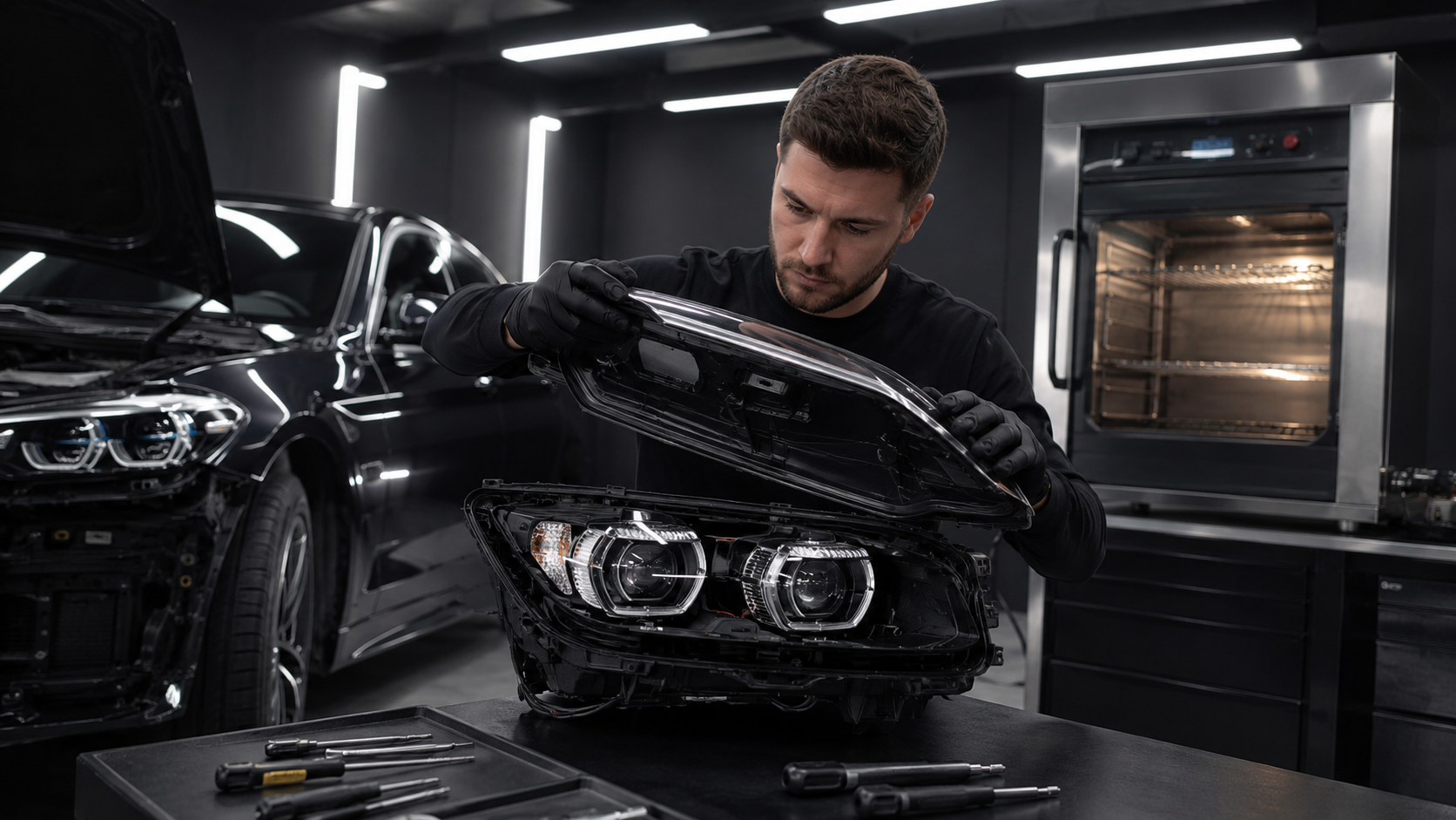 Установка Bi-LED модулей в Барнауле — GS Detailing